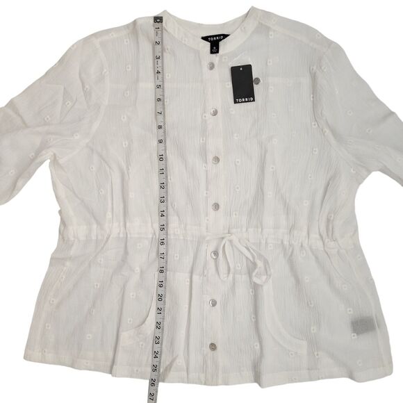 NWT! TORRID LONG SLEEVE BLOUSE - Picture 8 of 10